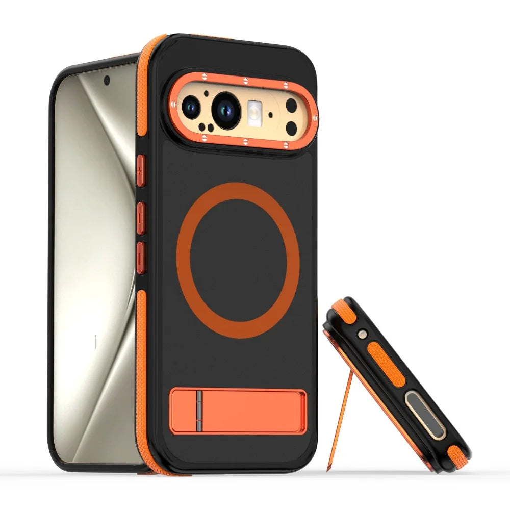 Google Pixel 9 Pro Magnetic Case - Shockproof Hard Shell with Wireless Charging Compatibility | Perfect for Home, Office & Travel Protection
