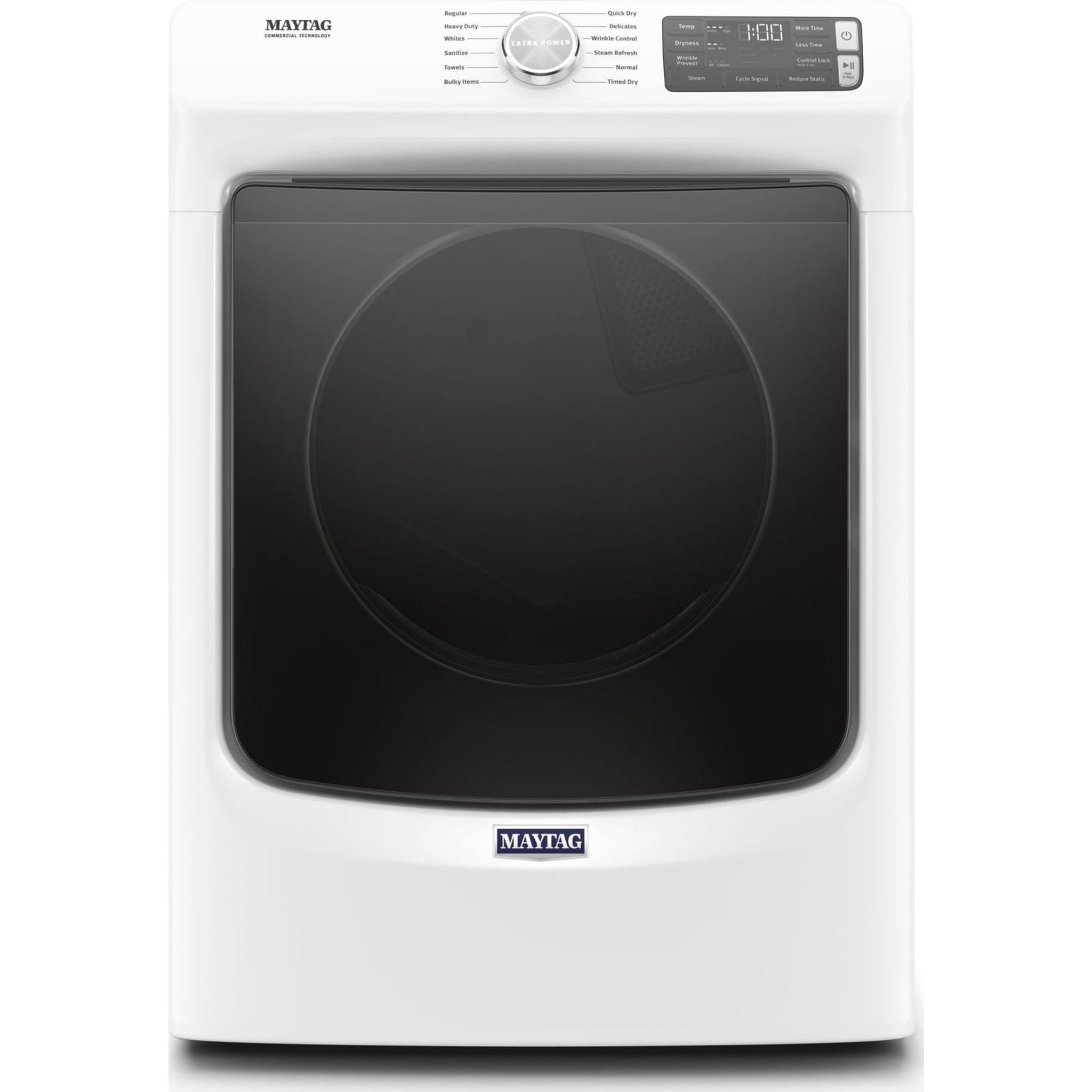 Maytag YMED6630HW 7.0 Cu. Ft. White Front Load Electric Dryer - Energy Efficient Laundry Solution for Home & Apartment Use
