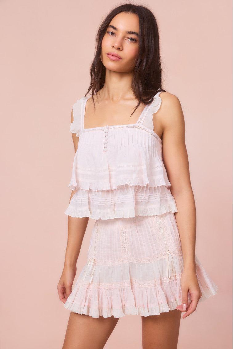 Novalee Women's Cotton Peplum Ruffle Blouse - Flowy Casual Tops for Spring Summer | Perfect for Office, Date Night & Weekend Outings