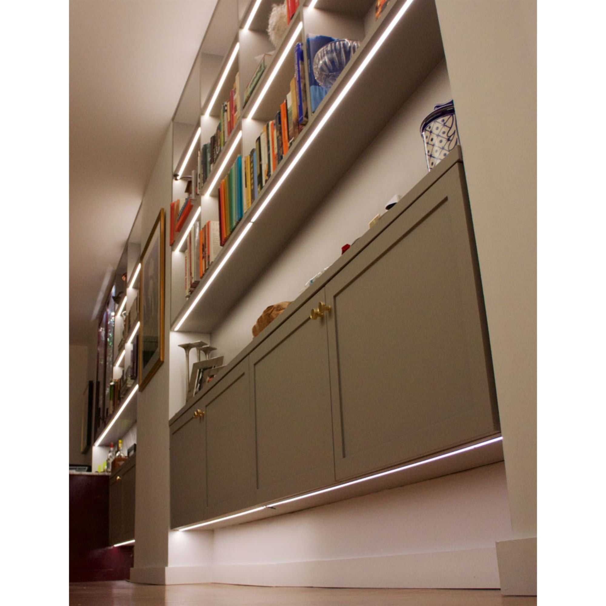 48 Pack Recessed Aluminum Channel for LED Strip Lights - Durable U-Shaped Track for Home, Kitchen, and Cabinet Lighting (12mm/0.47in Width) - Easy Installation & Professional Look