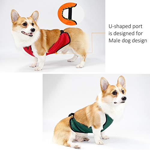Waterproof Dog Belly Vest - Warm Pet Apron Harness for Small Dogs, Puppies & Corgis | Protective Cover for Short-Legged Female Dogs | Perfect for Outdoor Walks, Cold Weather & Post-Surgery Care