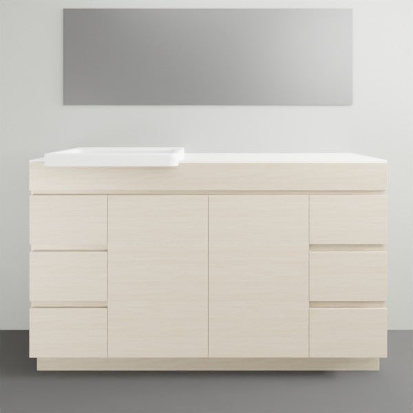 ADP Glacier Lite Semi-Recessed Vanity Set with Solid Surface Top - 24