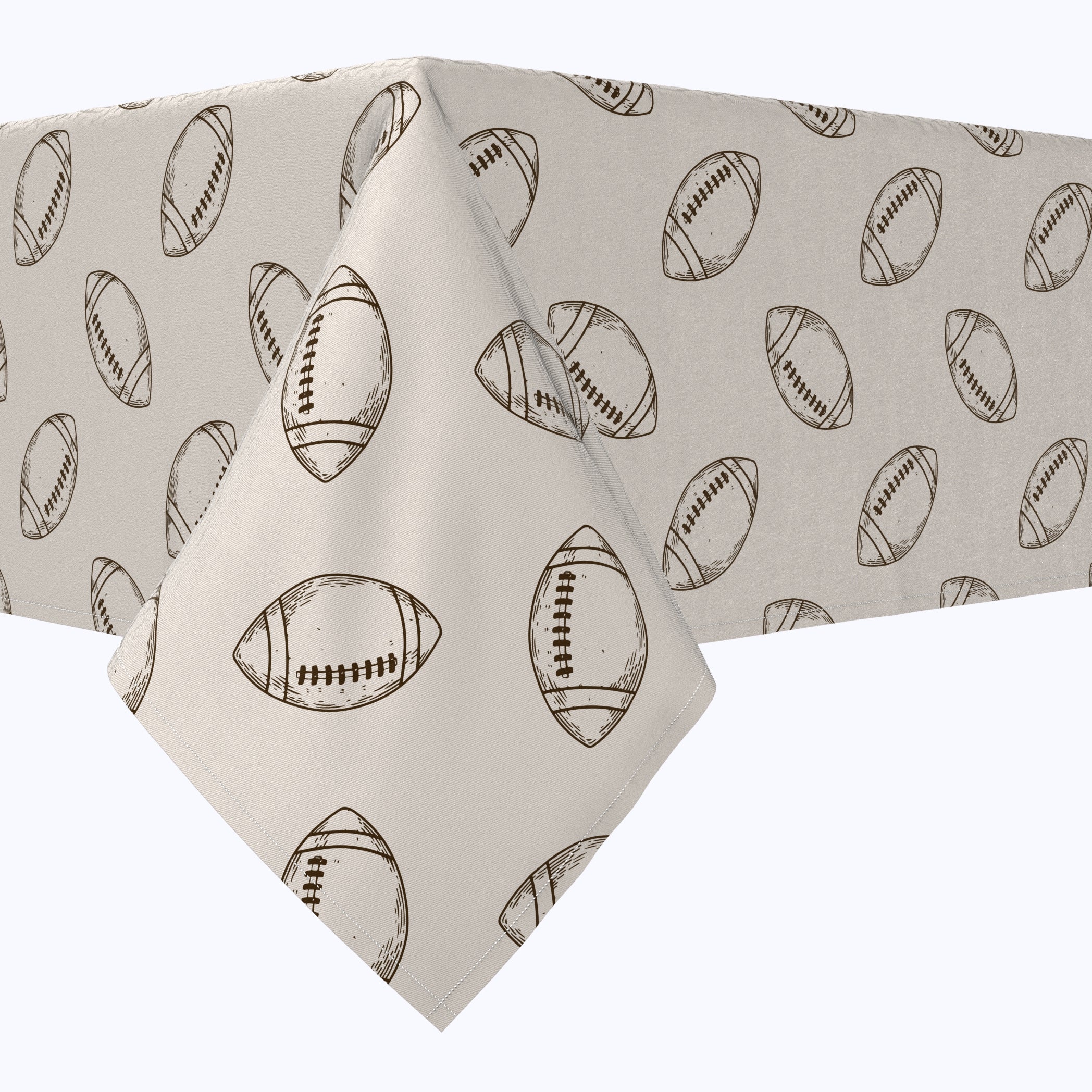 Football Sketch Cotton Rectangles - Soft & Durable Cotton Fabric for DIY Crafts, Quilting, and Home Decor - Perfect for Sewing Projects, Patchwork, and Creative Art Designs