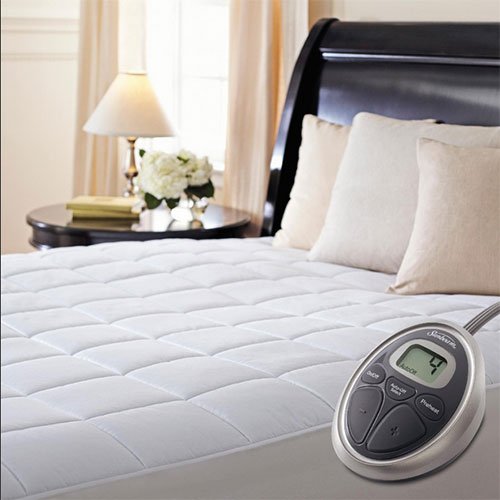 Sunbeam Premium Luxury Quilted Heated Electric Mattress Pad - Queen Size, Ultra Soft & Energy Efficient, Perfect for Cold Winter Nights & Arthritis Pain Relief - Ideal for Home, Bedroom & Guest Room Use