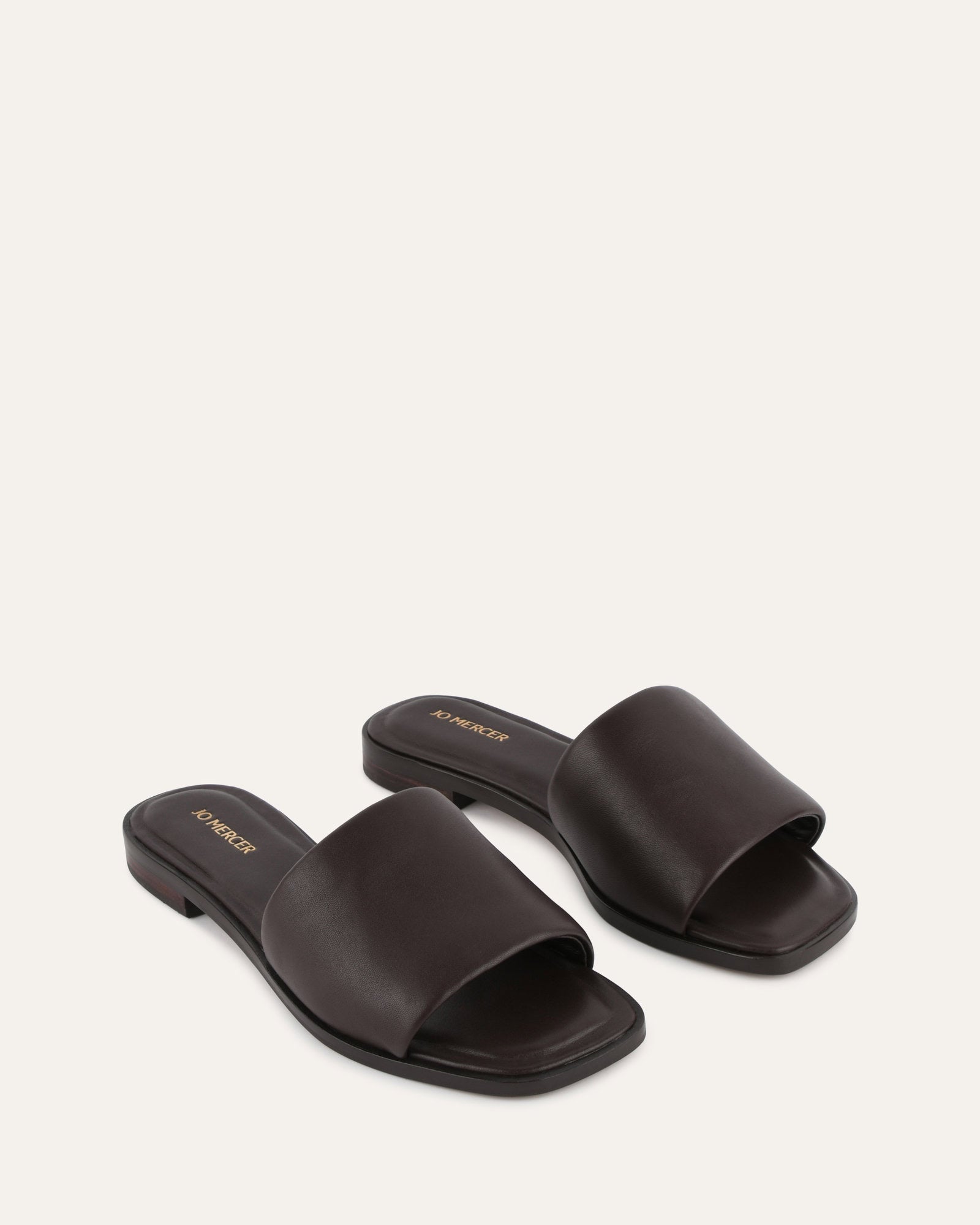 Picasso Flat Slide Sandals - Genuine Cacao Leather Comfortable Slip-On Shoes for Women | Perfect for Casual Wear, Beach, and Summer Outfits