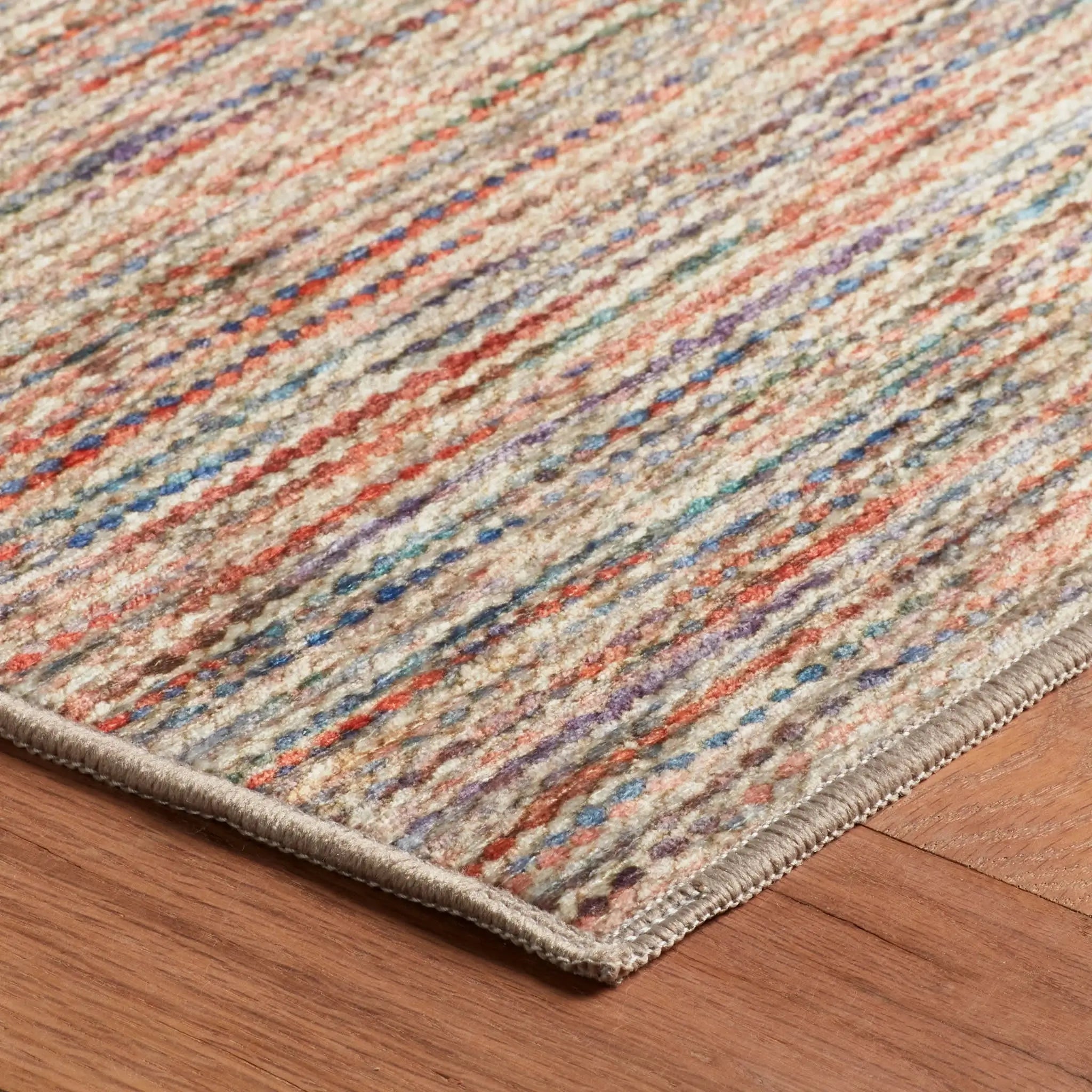 Stylish & Durable Clay Machine Washable Rug - Soft Non-Slip Area Rug for Living Room, Bedroom, Nursery & Home Decor