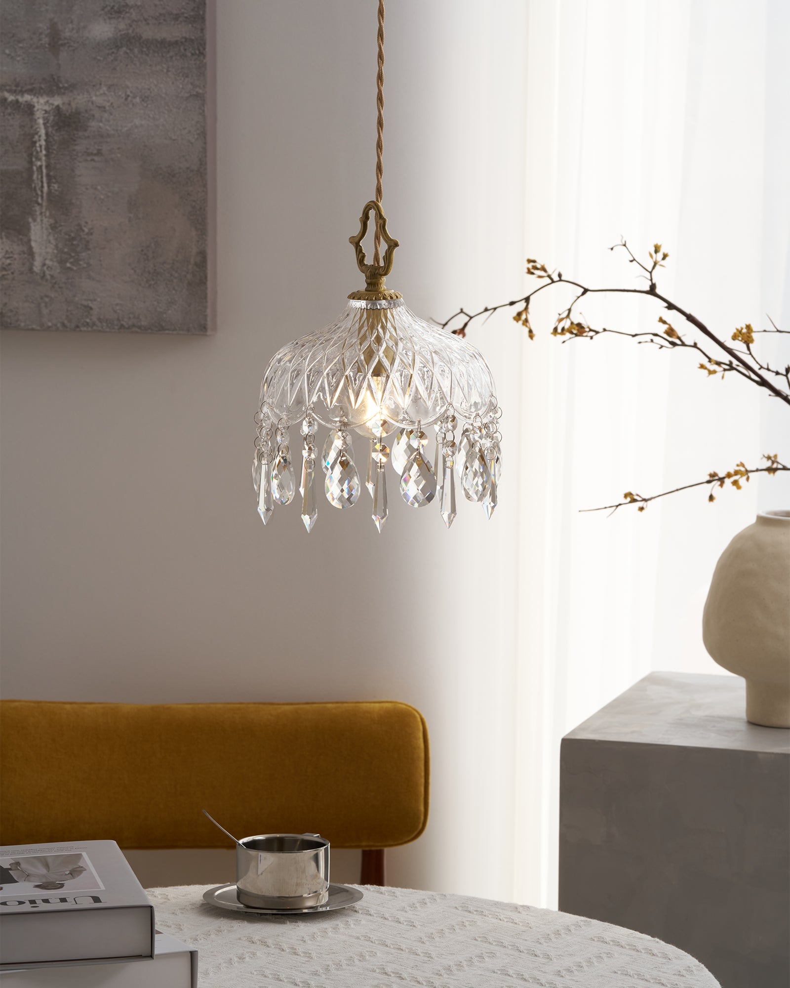Modern Scandinavian Bowl Shade Pendant Lamp - Stylish Hanging Light Fixture for Dining Room, Kitchen Island, or Bedroom Decor