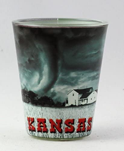 Kansas Tornado Scene Shot Glass - Collectible Souvenir Glass for Whiskey, Tequila & Liquor - Perfect for Gifts, Parties & Home Bar Decor