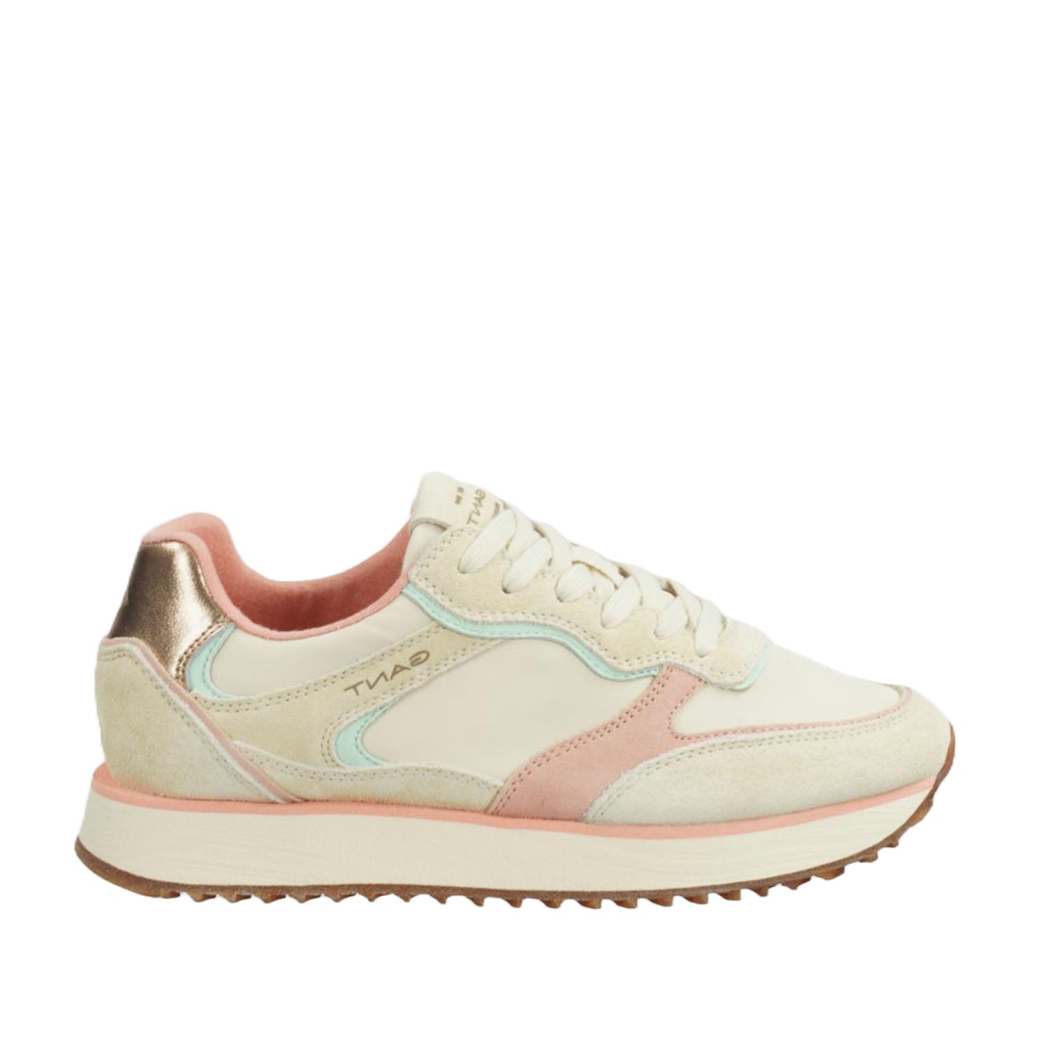 Gant Women's Bevinda Sneaker - Comfortable Casual Walking Shoes in Nude | Fashion Sneakers for Women | Perfect for Work, Travel & Everyday Wear
