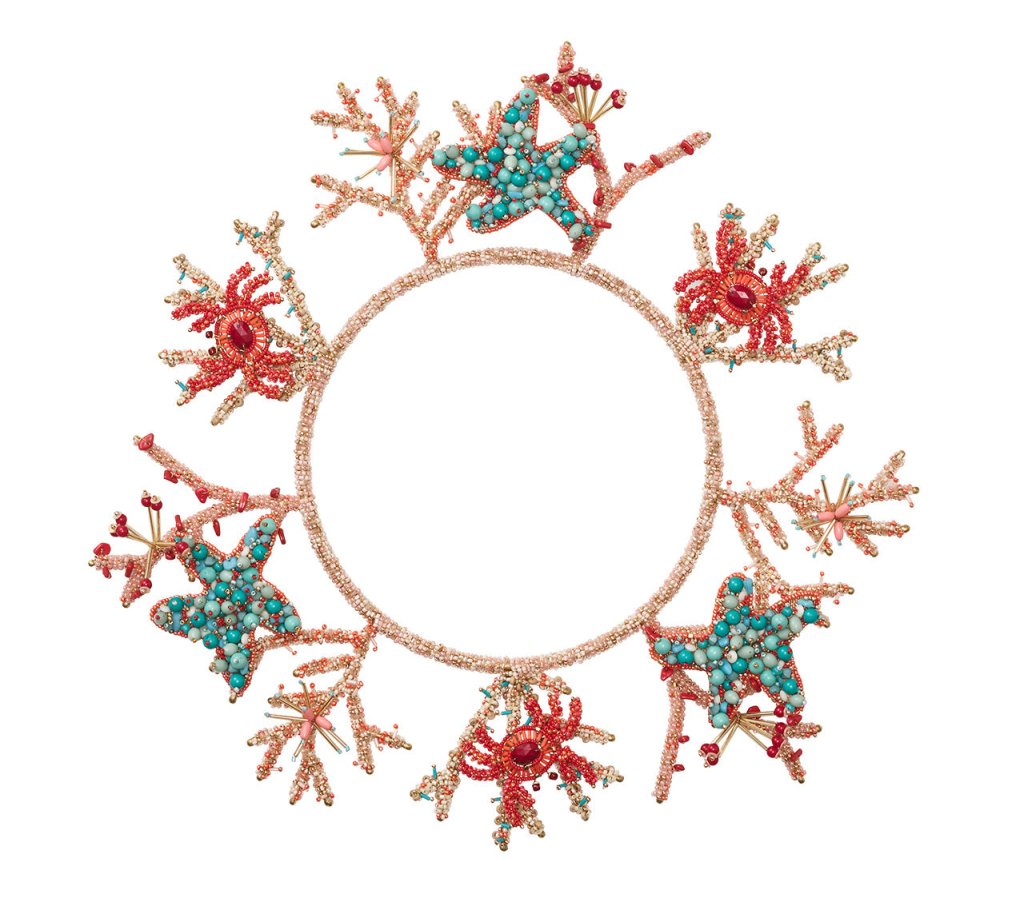 Turquoise Coral & Gold Coral Charm Charger Set of 2 - Elegant Dinnerware for Wedding, Party & Home Decor