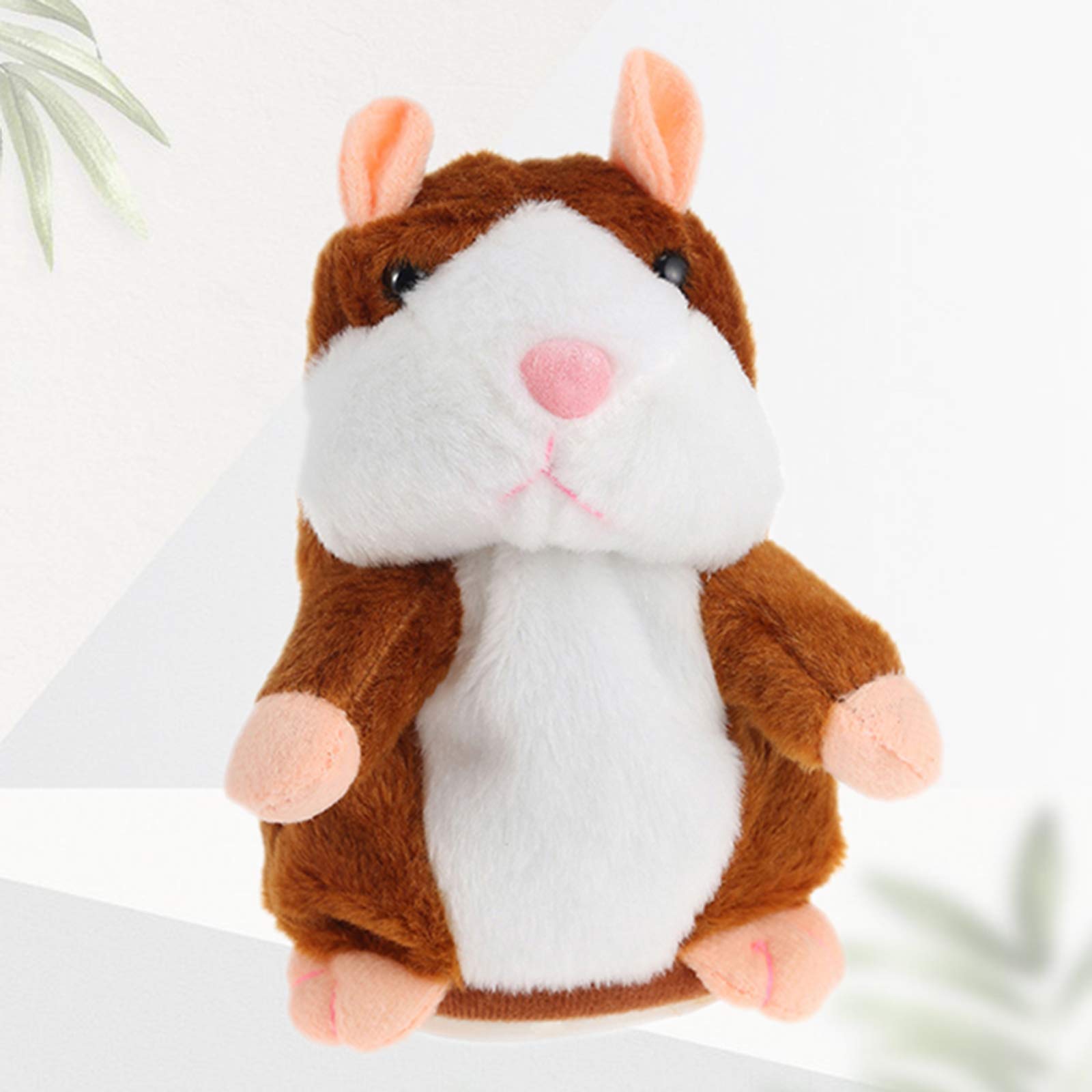 Interactive Talking Hamster Plush Toy - Repeats What You Say, Brown Stuffed Animal for Kids Ages 3+ | Fun Educational Gift for Boys & Girls | Perfect for Playtime, Birthday Presents & Cuddling