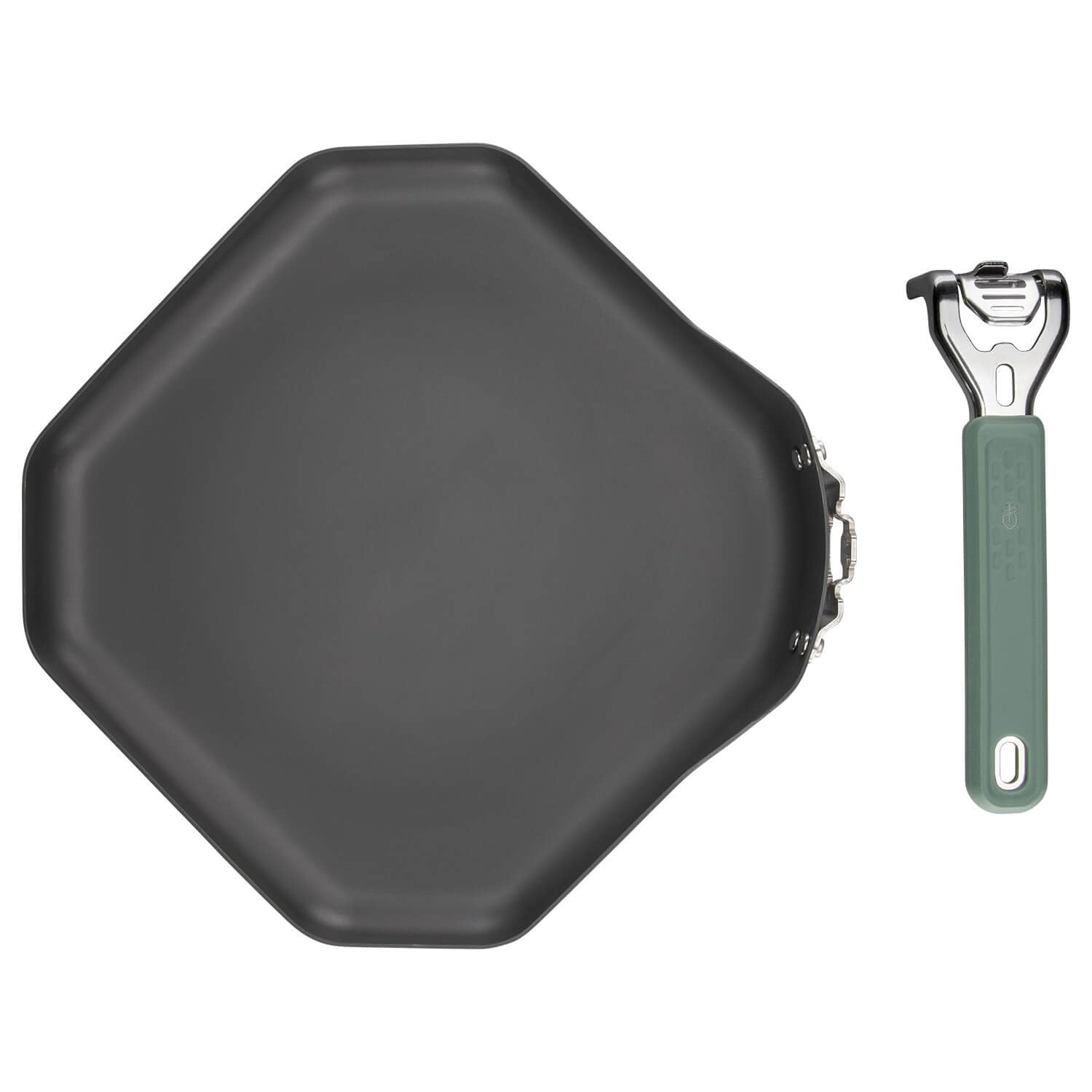 Gerber Gear ComplEAT Griddle - Portable Nonstick Camping Griddle with Detachable Handle - Premium Outdoor Cookware for Camping, Hiking & Backpacking - Perfect for Pancakes, Eggs & More
