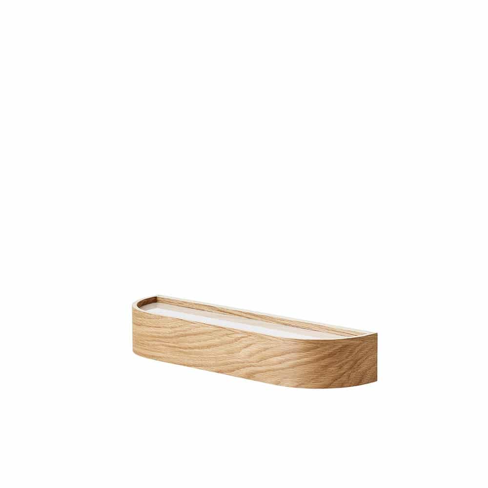 AUDO CPH Epoch Floating Wall Shelf - Natural Oak Wood - 2 Size Options - Perfect for Living Room, Bedroom & Office Storage Decor