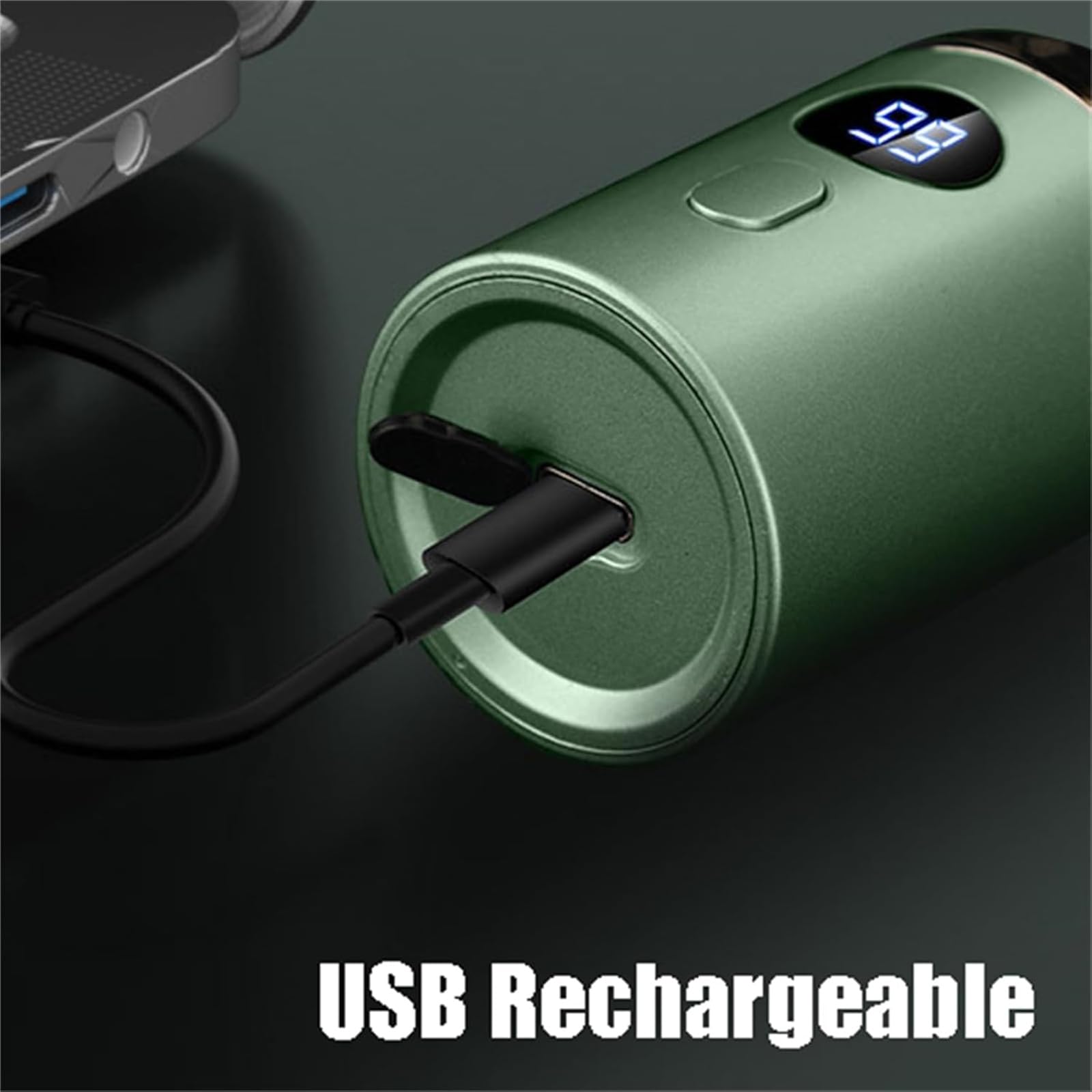 Vishopee Mini Portable Electric Shaver - USB Rechargeable Waterproof Travel Razor for Men & Women - Perfect for On-the-Go Grooming, Gym Bags, Business Trips & Daily Use (Black)