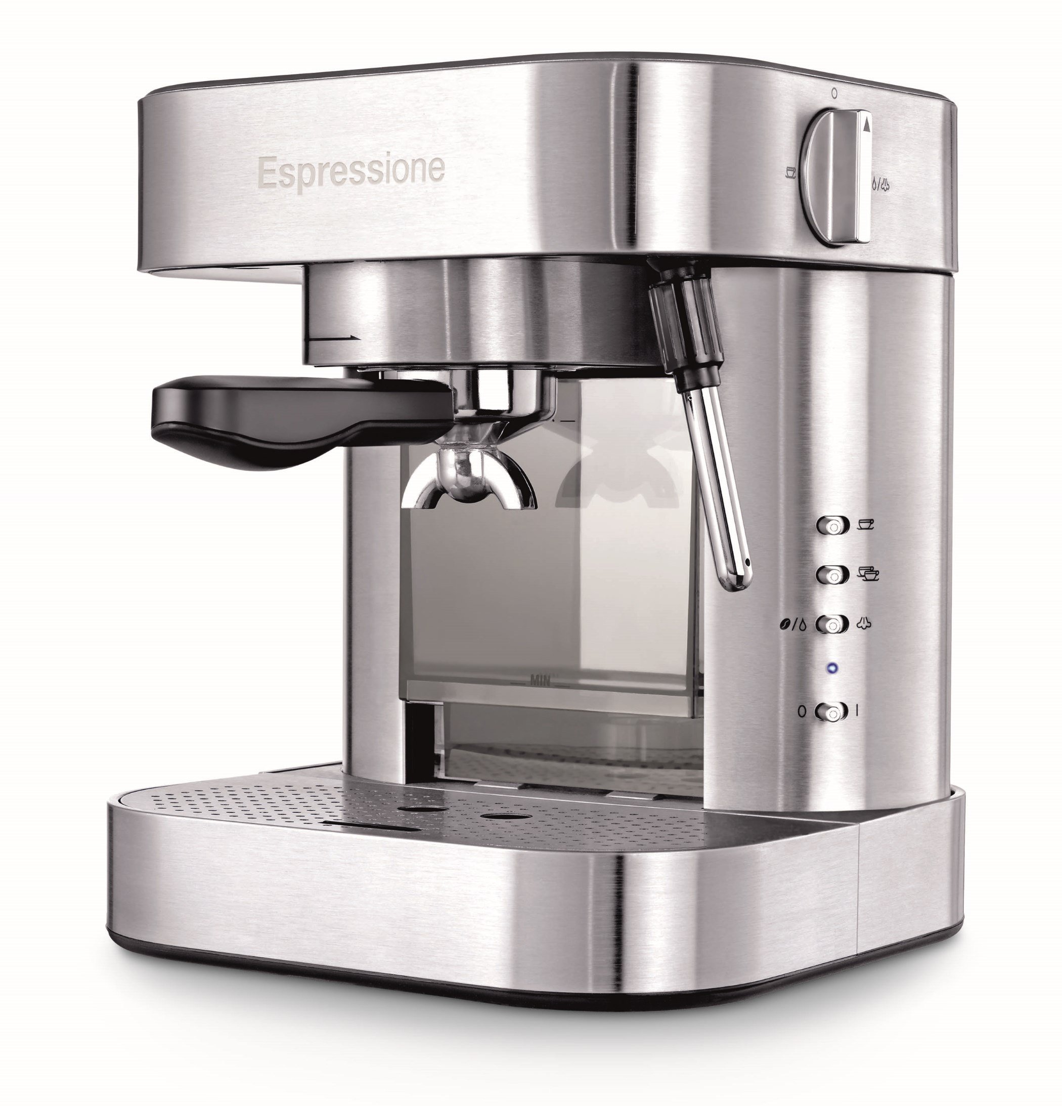 Premium Stainless Steel Espresso Machine for Home & Office - Barista-Quality Coffee Maker with Steam Wand for Lattes & Cappuccinos | Perfect for Coffee Enthusiasts & Small Businesses