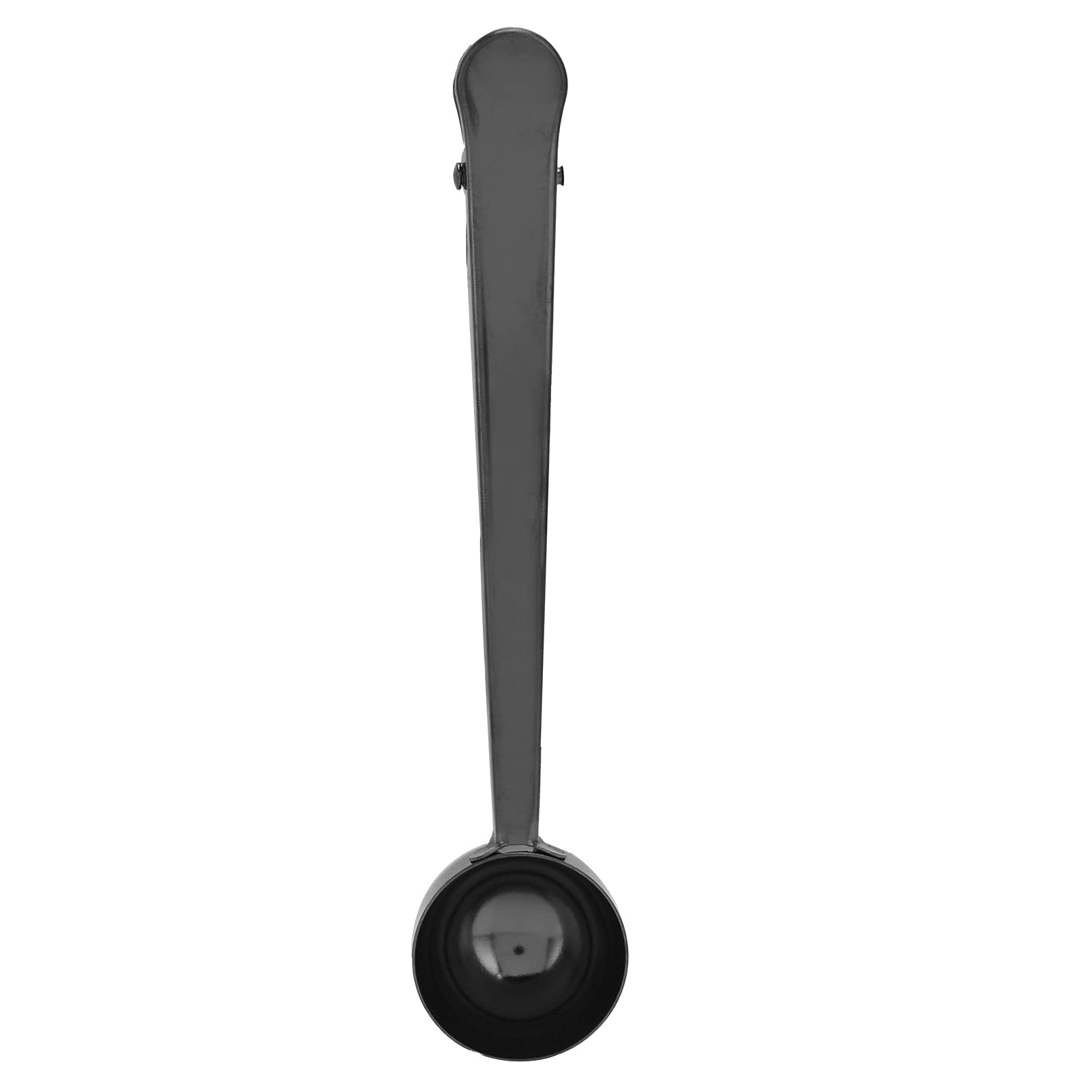 Premium Coffee Scoop - Heavy Duty Stainless Steel Coffee Measuring Spoon for Baristas & Home Use - Perfect for Espresso, Latte & Drip Coffee (Black)