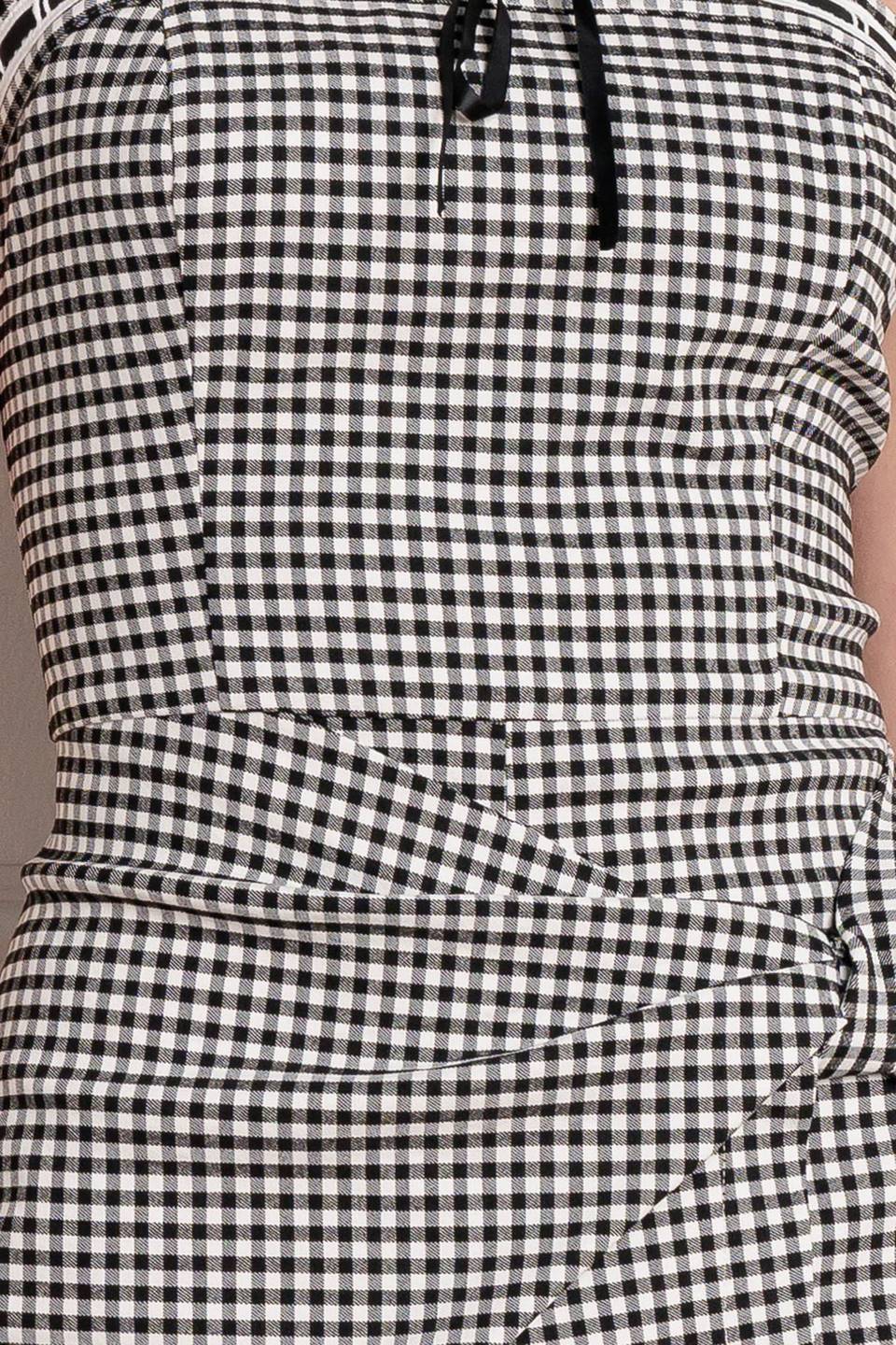 Chase Your Dreams Black & White Gingham Skort Romper - Stylish Summer Outfit for Women, Casual Wear, Beach Vacation & Outdoor Activities