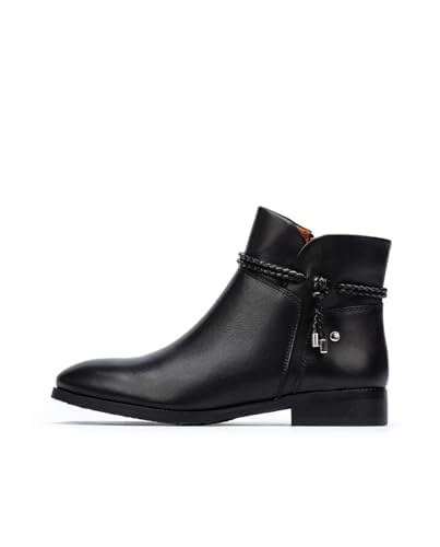 PIKOLINOS Women's Leather Flat Ankle Boots - Comfortable Royal Style for Casual Wear & Everyday Outfits