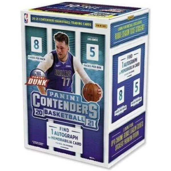 2021-22 Panini Contenders Basketball Blaster Box - NBA Trading Cards Collection for Collectors & Fans - Perfect for Gifts, Investments, and Game Nights
