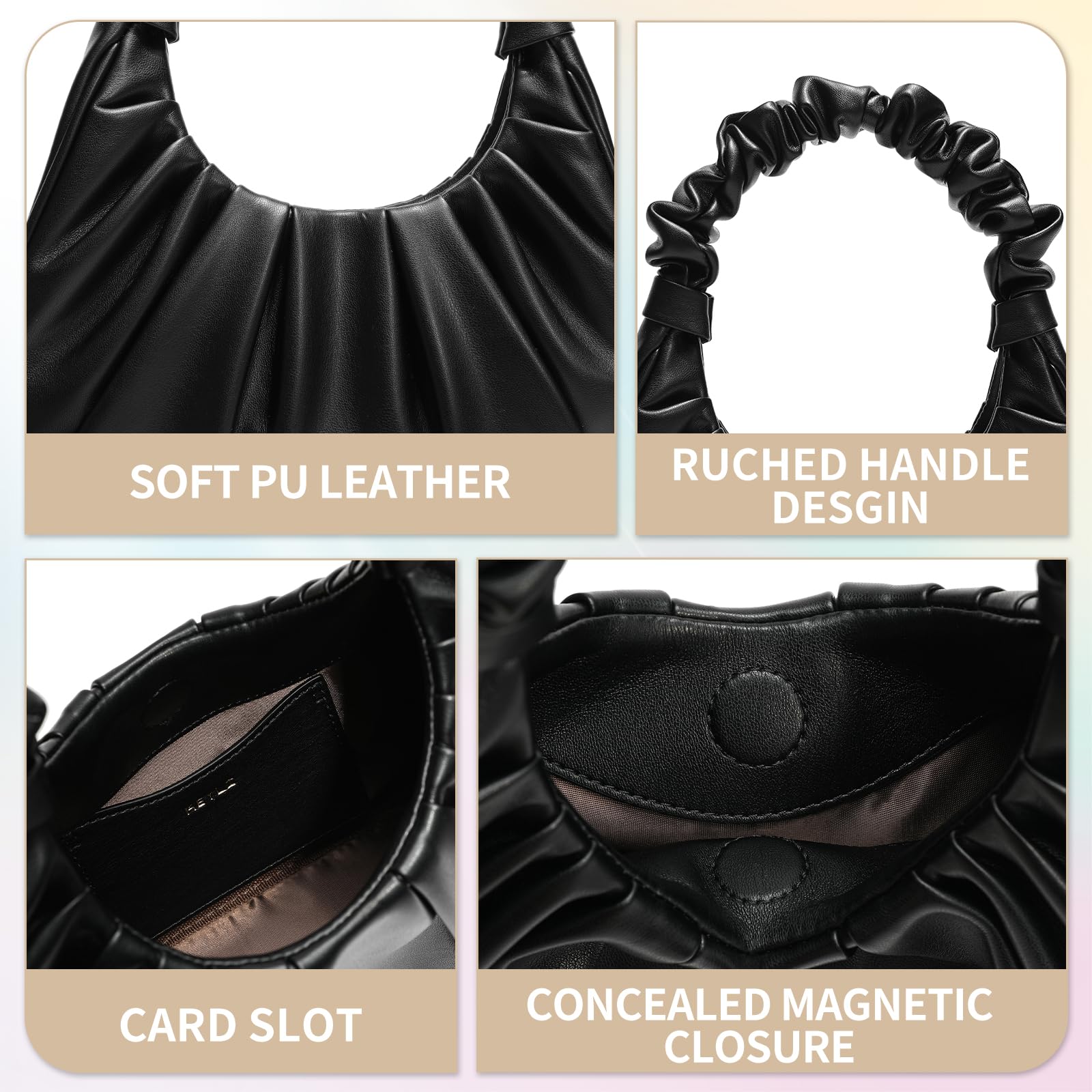 Keyli Mini Cloud Design Handbag for Women - Cute Shoulder Bag, Hobo Tote & Magnetic Closure Clutch | Perfect for Date Night, Shopping & Travel Accessories