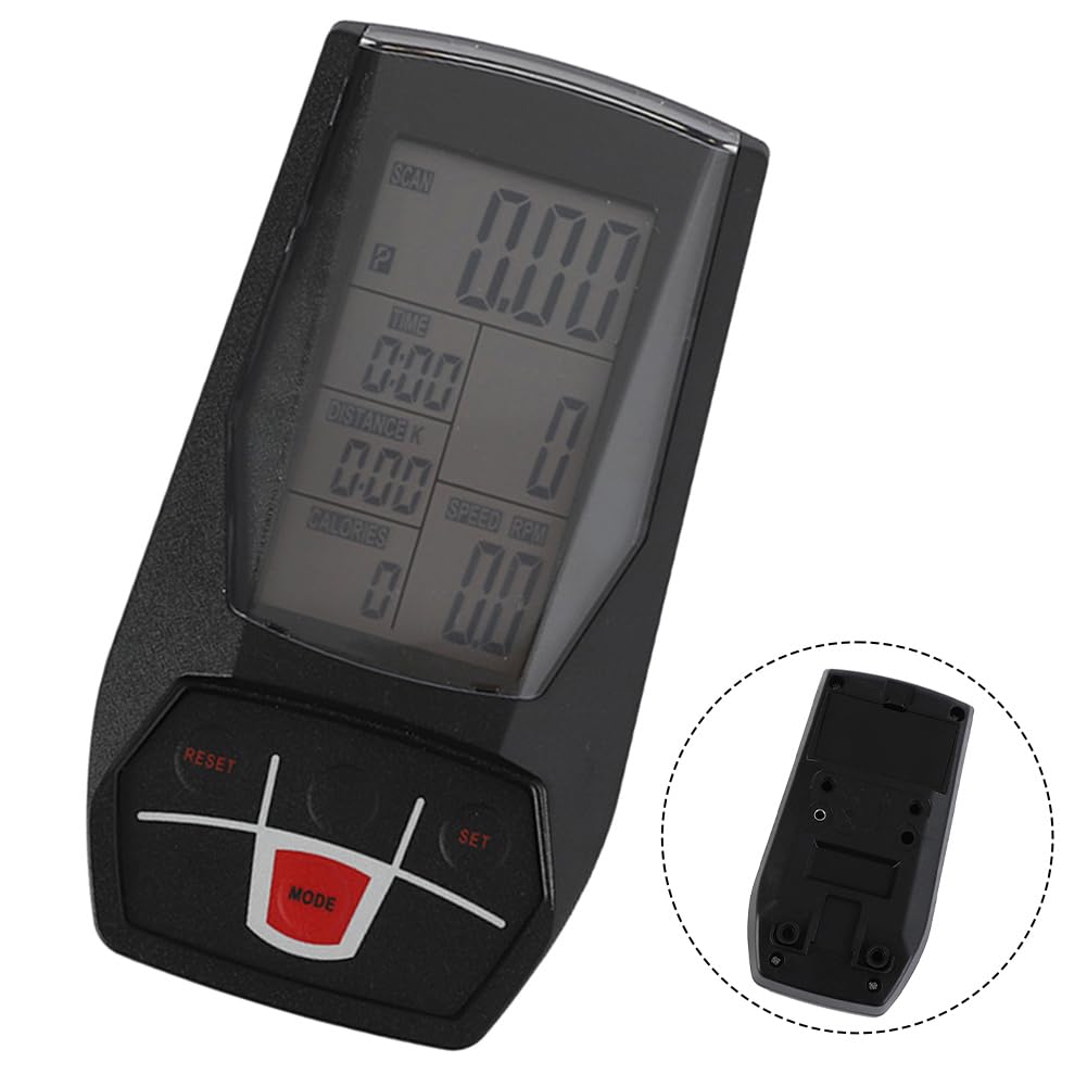 Oceanlend Bike Speedometer with Tachometer - Cycling & Gym Accessory for Indoor Bikes