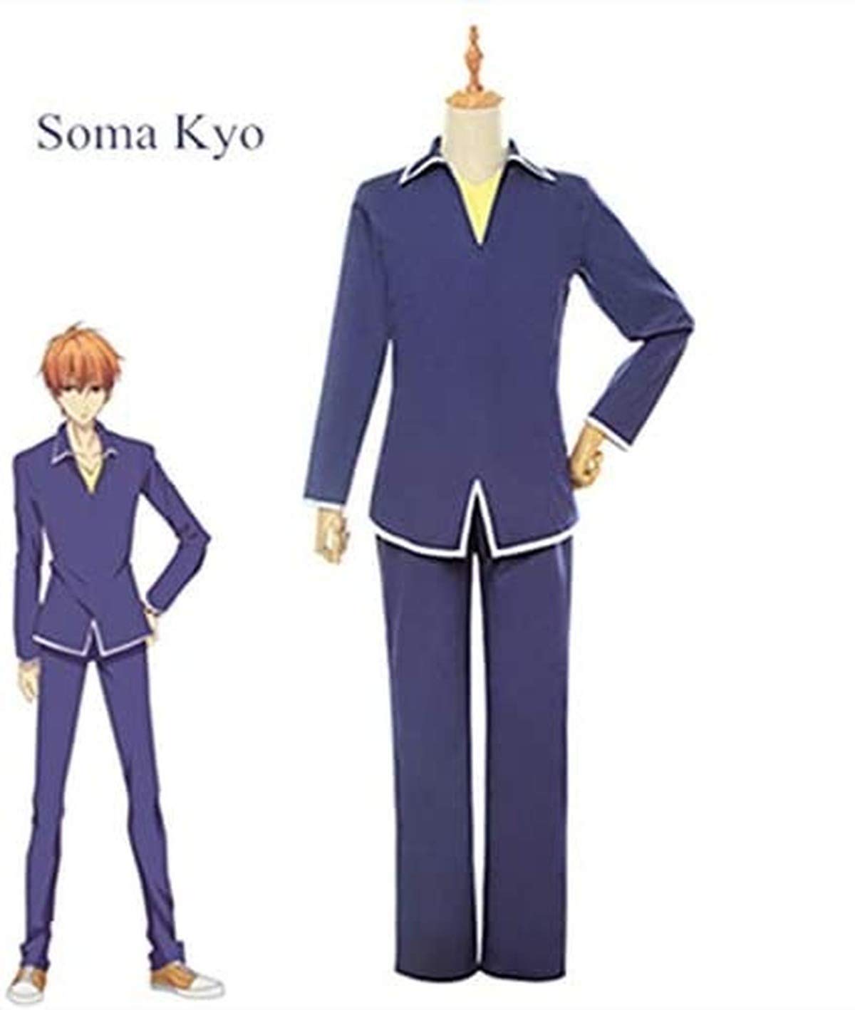 Anime Fruits Basket Soma Kyo & Yuki Cosplay Costume - High Quality School Uniform Set for Summer Conventions & Cosplay Events