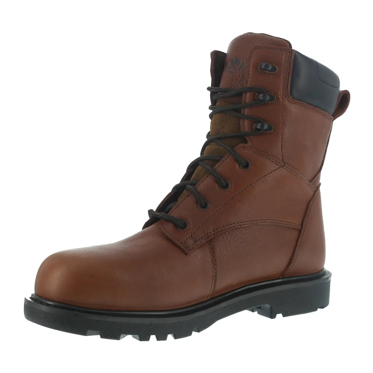 Hauler Composite Toe 8 Inch Waterproof Work Boots for Men - Brown Safety Shoes for Construction, Warehouse & Outdoor Work