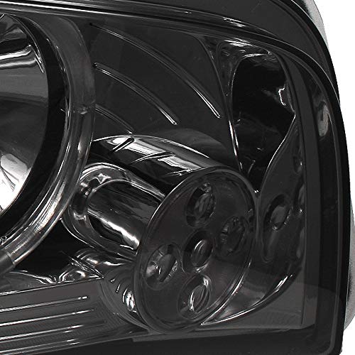 AKKON Smoked Halo Angel Eye LED Projector Headlights & Dark Red Tail Lights for 2009-2010 Dodge Charger - Upgrade Your Ride for Night Driving & Custom Style