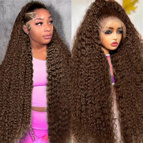 13x6 Chocolate Brown Deep Wave Wig