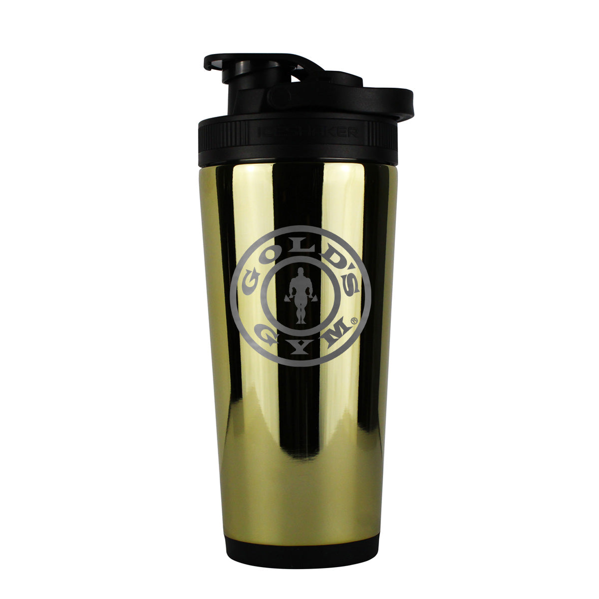Gold's Gym 26oz Custom Ice Shaker Bottle - Leak Proof Protein Shaker Cup for Gym, Workout & Sports - Perfect for Protein Drinks, Pre-Workout & Post-Workout Nutrition