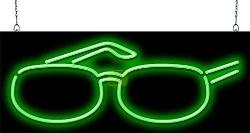 Neon Sign Glasses - LED Bar Sign for Home, Office & Pub Decor - Cool Retro Wall Art for Parties & Nightclubs