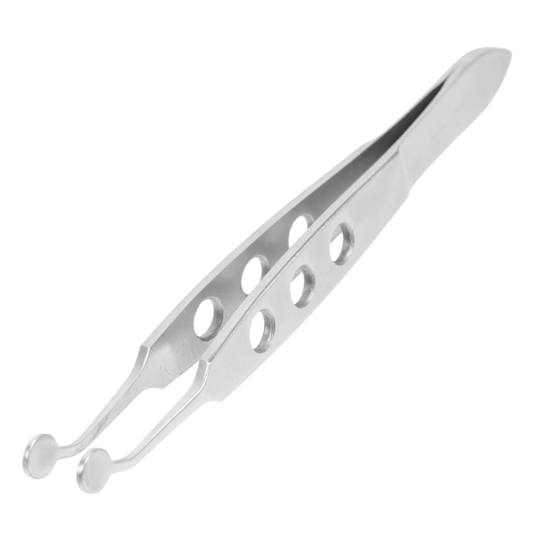 Professional Round Head Eyelid Forceps - Non-Slip Handle Eye Gland Expressor & Eyelash Removal Tool for Safe Eye Care | Perfect for Stye Treatment, Eyelid Hygiene & Professional Salon Use