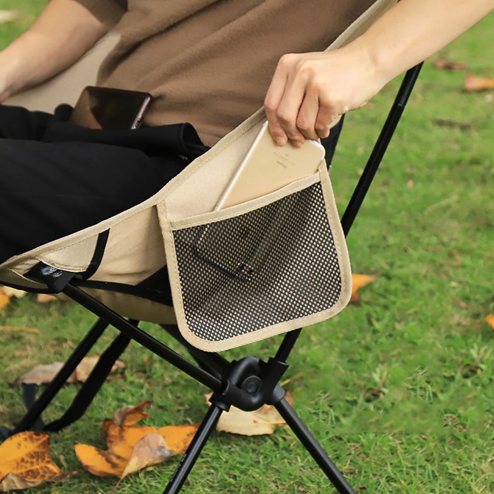 Ultralight Folding Camping Chair - Portable Outdoor Chair for Hiking, Picnic, Beach, Fishing & Travel | Compact & Comfortable Backpacking Chair for Camping, Backyard & Leisure Activities