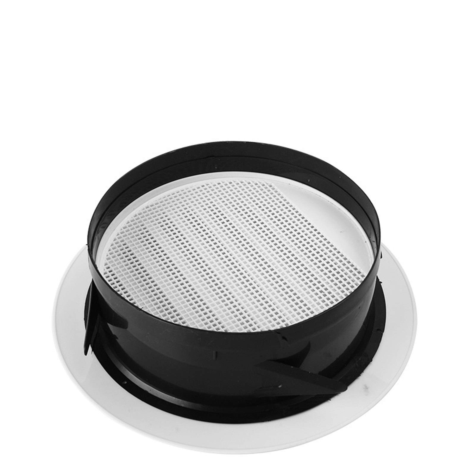 Adjustable Air Vent Grille Cover - Round Duct Ventilation for Ceiling & Wall - Kitchen Bathroom Air Outlet - Fresh Air System - Easy to Install (Red) - Perfect for Home, Office & Commercial Spaces