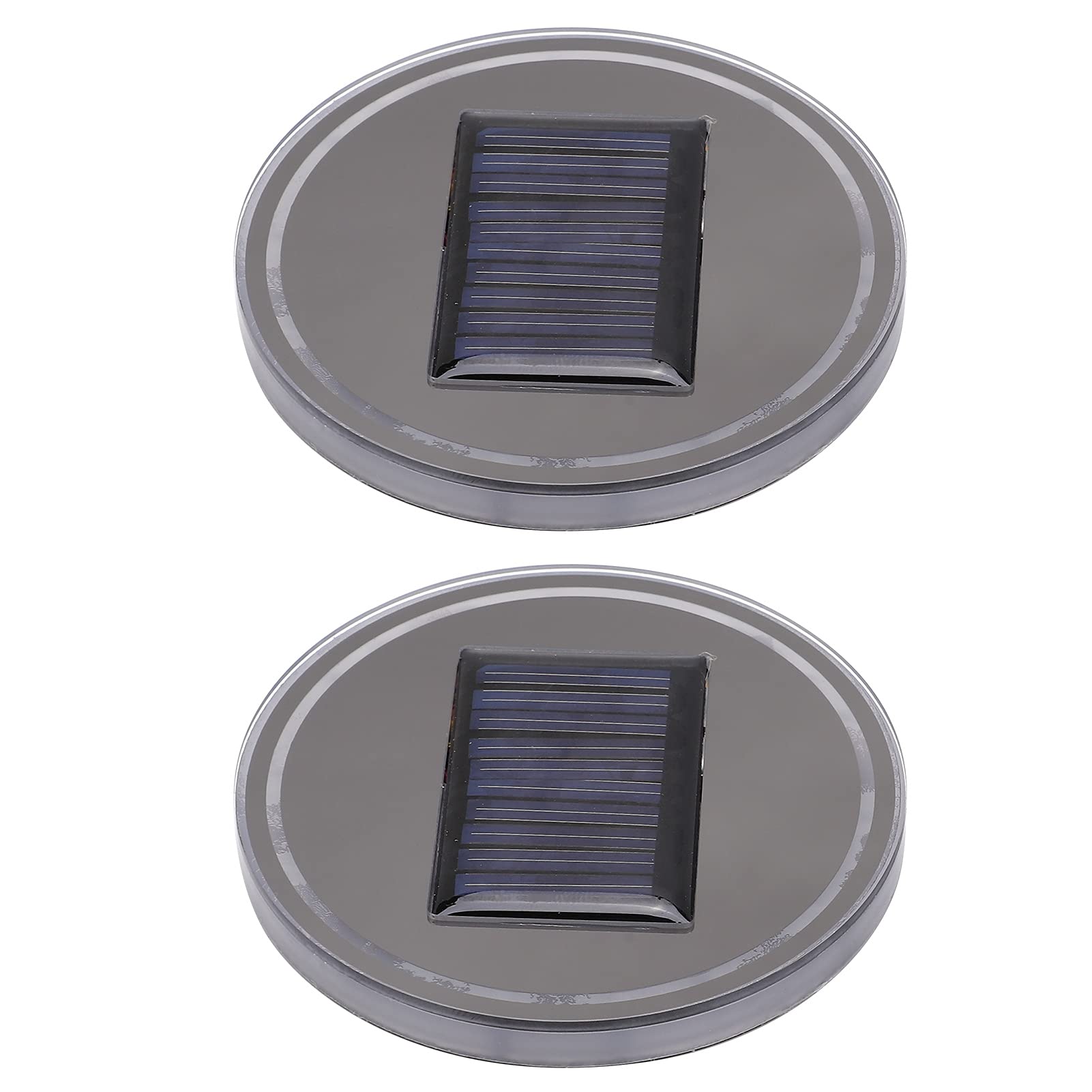 Solar-Powered LED Car Cup Holder with Vibration Sensor - Auto Induction Coaster for Drinks, Perfect for Night Driving and Road Trips