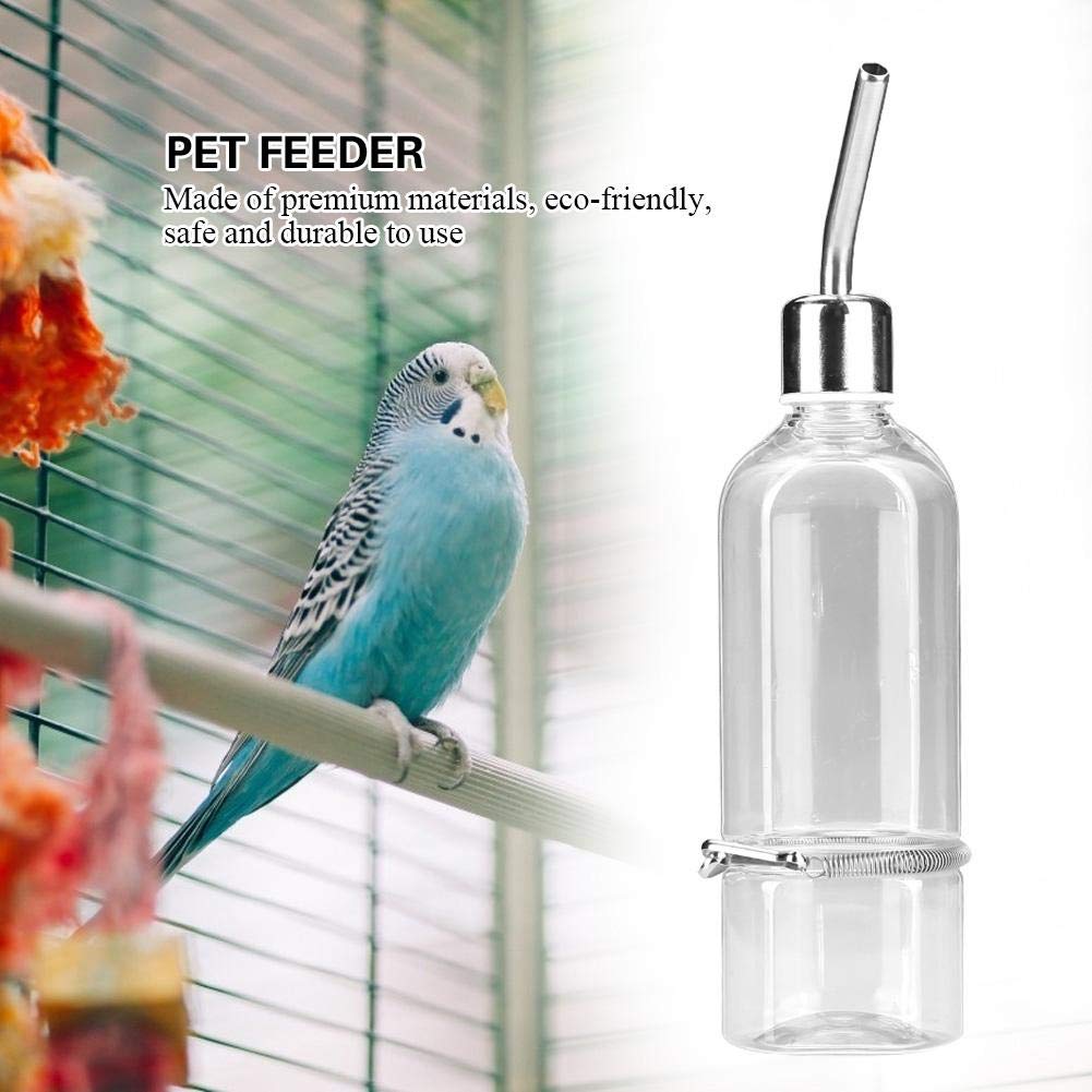 No Drip Parrot Water Feeder - Hanging Small Animal Water Bottle for Birds, Hamsters, Rabbits, Chinchillas & Ferrets | Leak-Proof Design for Cages, Aviaries & Pet Travel | Ideal for Home, Outdoor & Travel Use