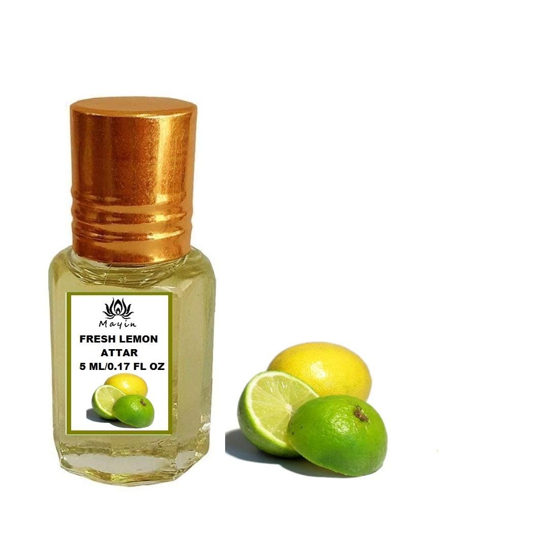 VIVA Fresh Lemon Attar Perfume Oil for Men & Women - 5ml Long-Lasting Fragrance | Perfect for Daily Wear, Office & Special Occasions