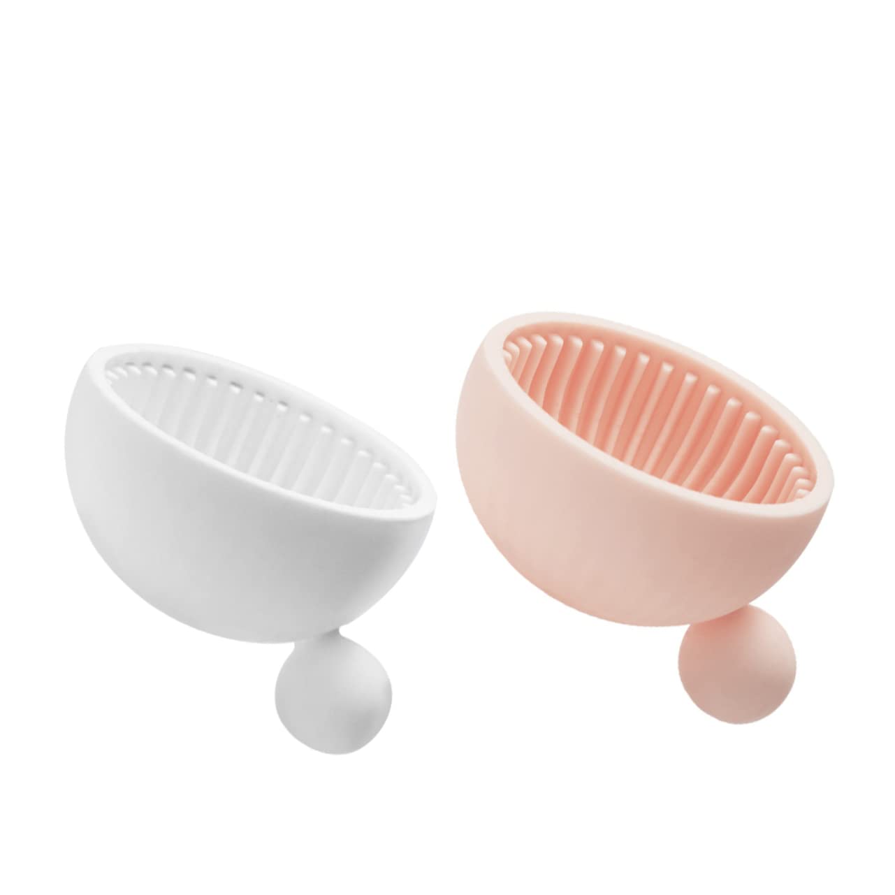 Beaupretty 2pcs Makeup Brush Cleaner Set with Scrubber Mat - Perfect for Salon & Home Use