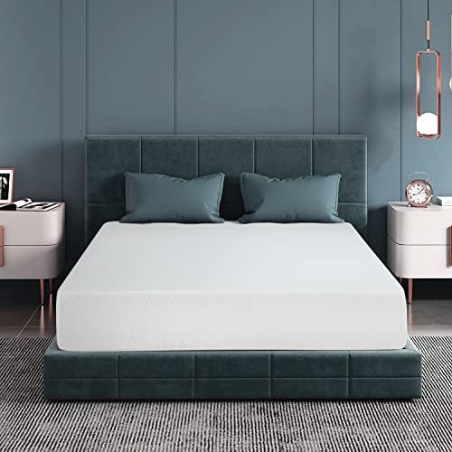 FDW 10 Inch Gel Memory Foam Mattress - Medium-Firm Queen Size for Pressure Relief & Cool Sleep - CertiPUR-US Certified Mattress in a Box - Perfect for Kids & Adults Bedroom, Guest Room, or Dorm