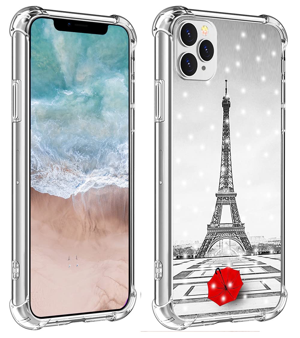 Eiffel Tower iPhone 13 Pro Max Case - Paris Themed Shockproof Rubber Cover with Romantic Design | Compatible with iPhone 13 Pro Max 5G | Perfect for Travel Lovers & Paris Enthusiasts