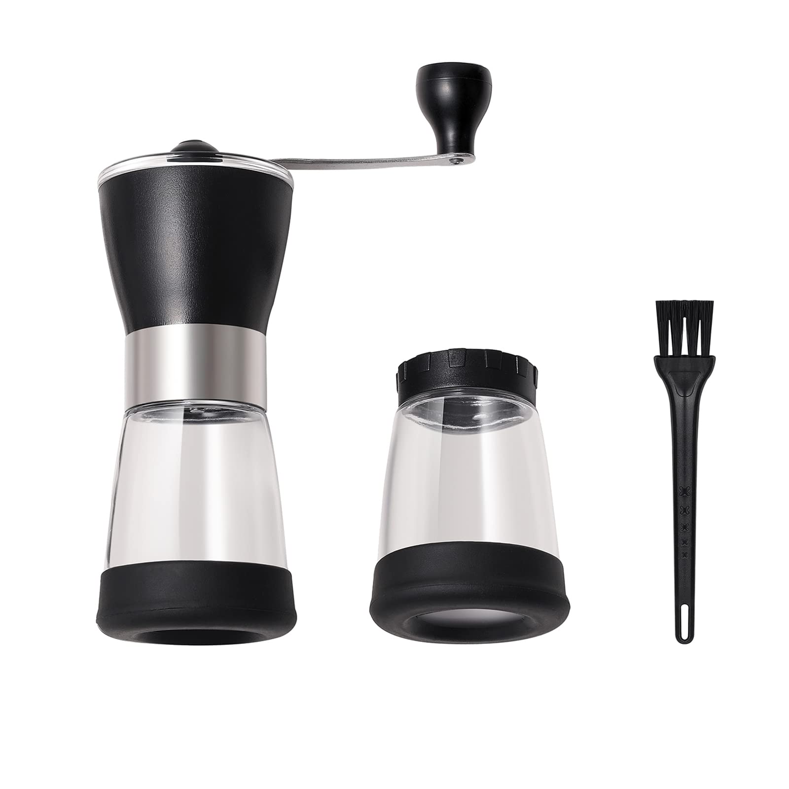 Premium Stainless Steel Manual Coffee Grinder - Adjustable Coarse to Fine Settings, Portable Hand Crank Mill for Espresso, French Press & Pour Over - Perfect for Home, Office, Camping & Travel