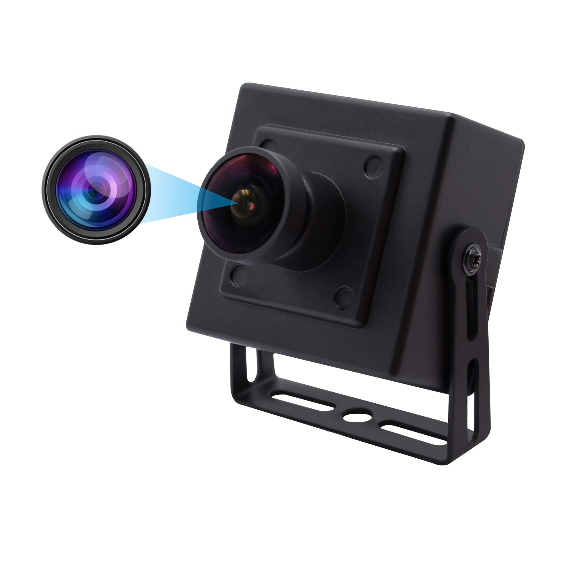 Hotpet 170° Fisheye 4K Webcam with Sony IMX317 Sensor - 2160P USB Camera, 30fps 3840x2160 Resolution, Mini CMOS USB Webcam for Industrial Use - Compatible with Most OS - Perfect for Video Conferencing, Surveillance, and Live Streaming
