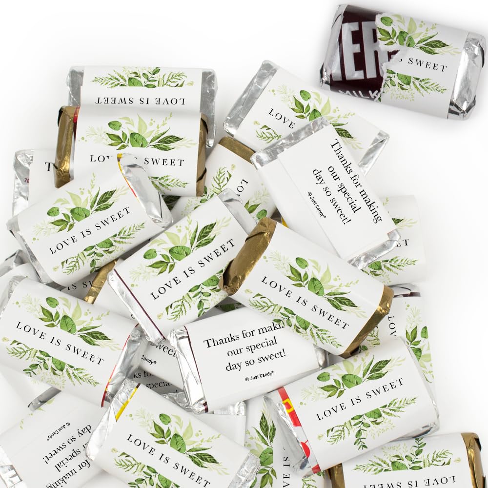 41 Pcs Botanical Wedding Candy Party Favors Miniatures Chocolate Box - Ready to Use for Bridal Shower, Baby Shower & Birthday Party Decorations