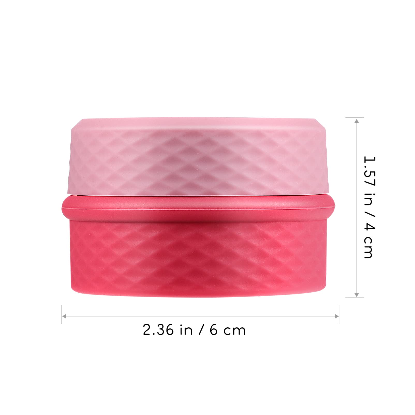 2 Pack Leak-Proof Silicone Travel Containers for Toiletries - 3 Compartment Cream Jars for Makeup, Face Cream & Cosmetics | TSA Approved Travel Organizer for Vacation, Gym & Daily Use