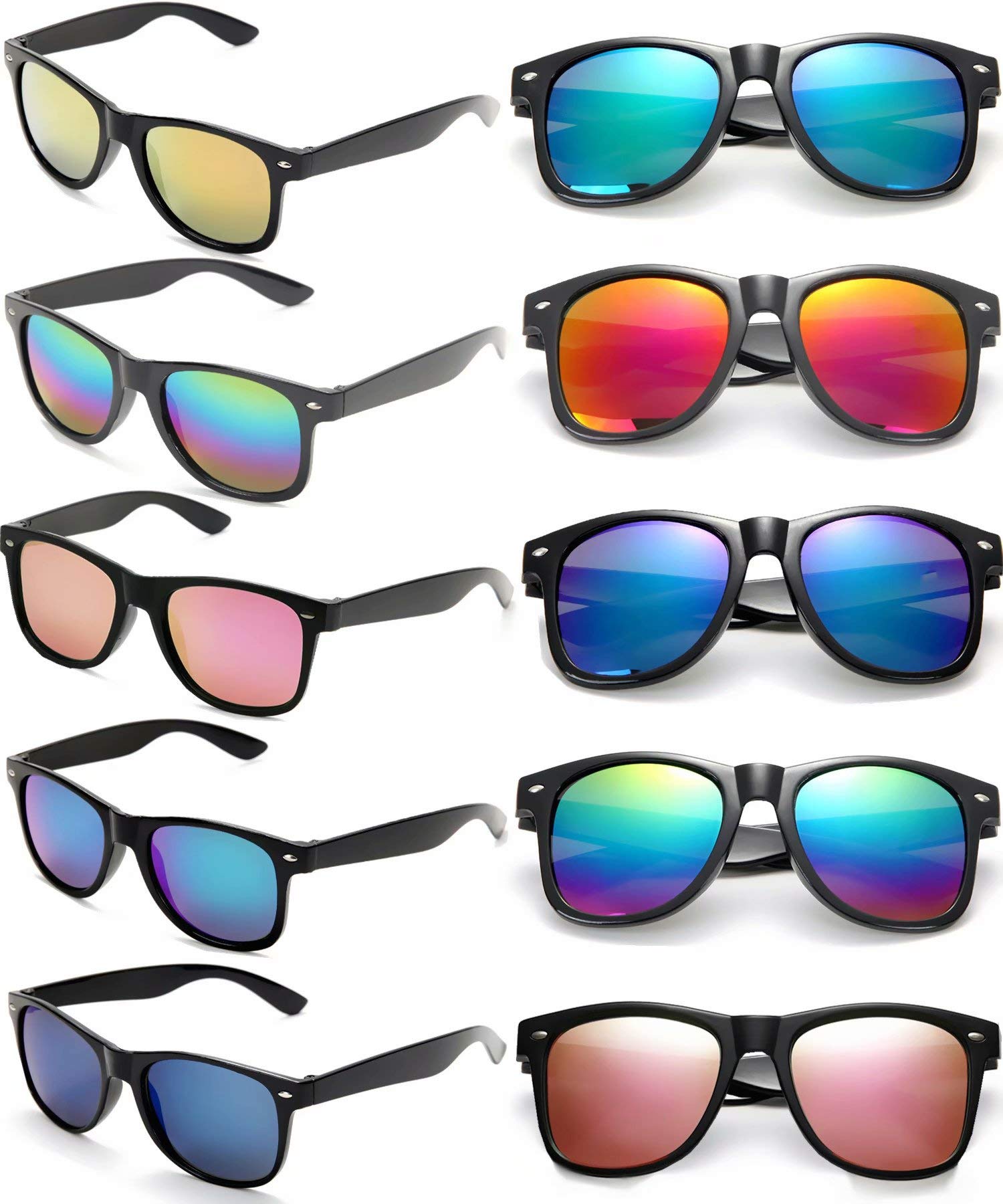 Bulk 80s Retro Party Sunglasses for Adults - 8/10/20/30 Pack - Fun Favors for Costume Parties, Themed Events & Celebrations