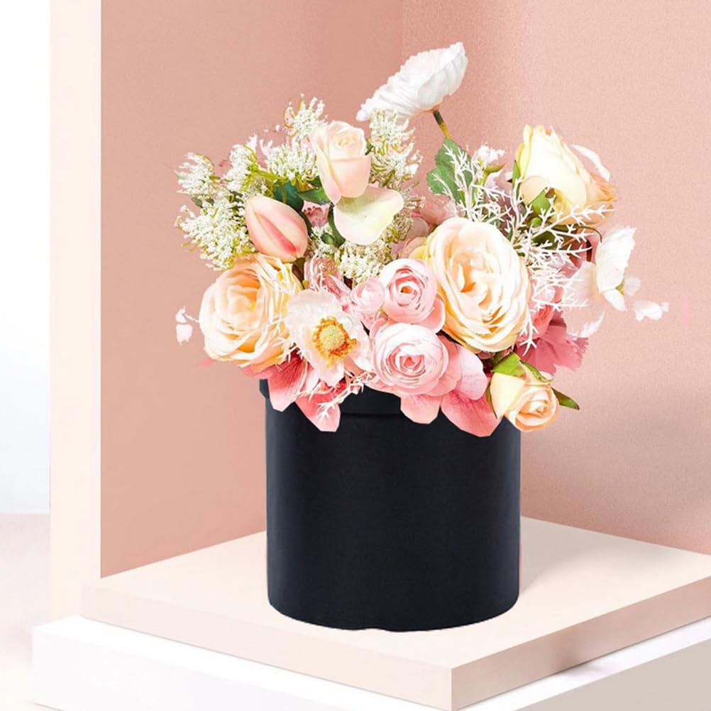 Premium Floral Paperboard Hat Box - Bridesmaid Proposal Gift for Weddings & Parties
