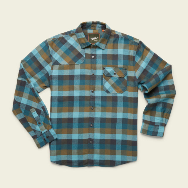 Men's Harkers Flannel Shirt - Soft Plaid Long Sleeve Button Down for Casual Wear & Outdoor Activities