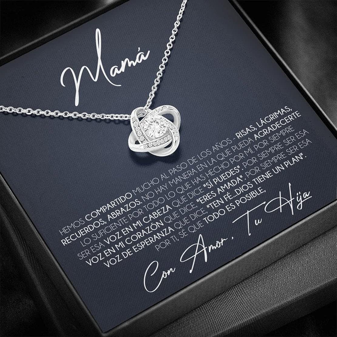 Regalo Para Mamá De Hija - Collar Madre e Hija - Para Mi Madre - Cumpleaños De Mamá - Regalo Día De Las Madres - Mejor Regalo Para La Mejor Mamá - Birthday, Vacation, Christmas Gifts - VIGIFSANA - Perfecto Para Aniversarios, Celebraciones Familiares y Momentos Especiales