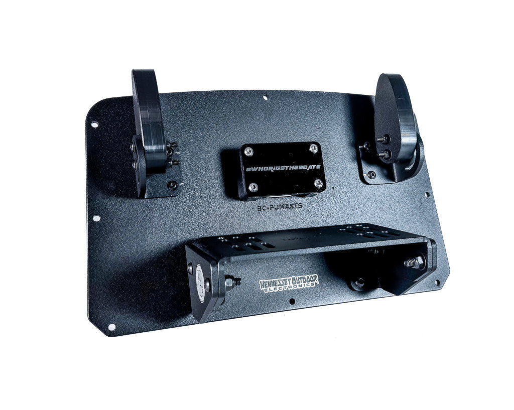 H.O.E. Single Console Mount System for Bass Cat Puma STS - Heavy Duty Boat Accessory for Fishing & Marine Applications
