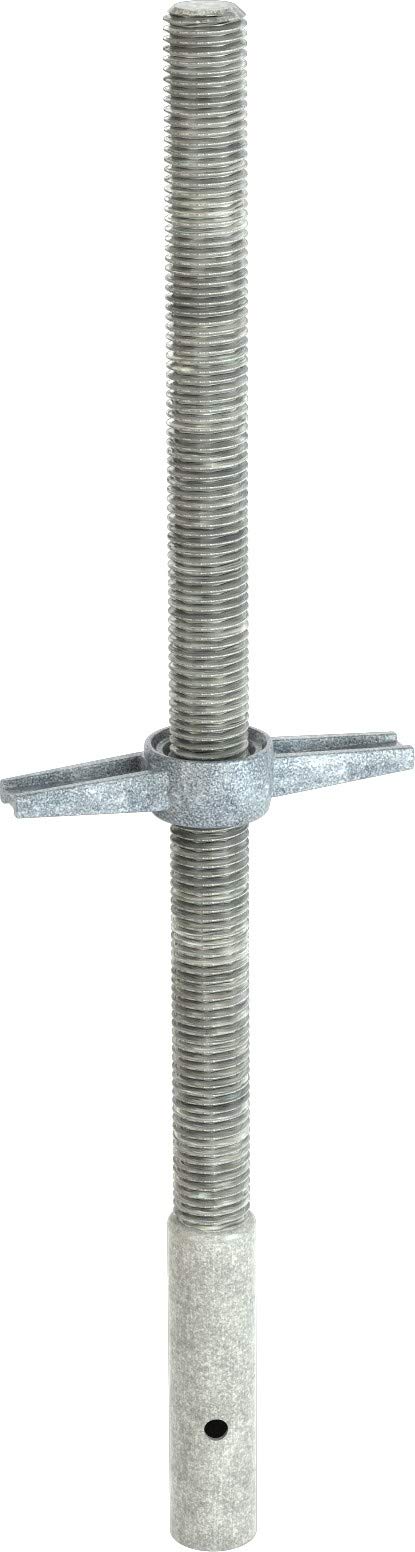 Bon Tool Adjustable Leveling Screw Jack Extension - Heavy Duty Construction Support for Concrete Formwork & Scaffolding